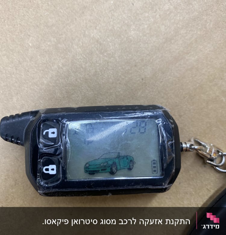 שלט רחוק לרכב עם תצוגת רכב פתוח